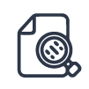 Document with magnifier icon (history)